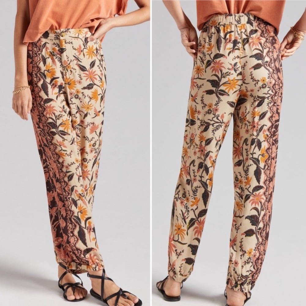 Anthropologie soft floral pants